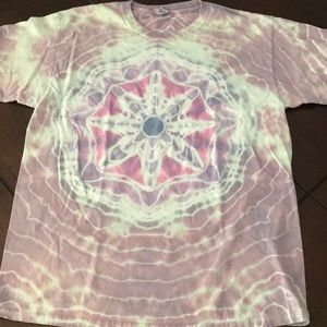 Psychedelic, Vintage Look Men’s Tie Dye Shirt